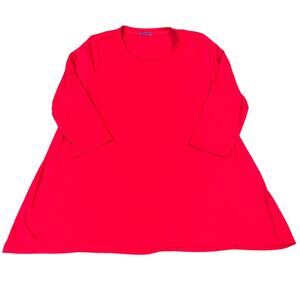 Mountain Mamas Red Blouse Women’s Size XXXL Basic‎ Stretch